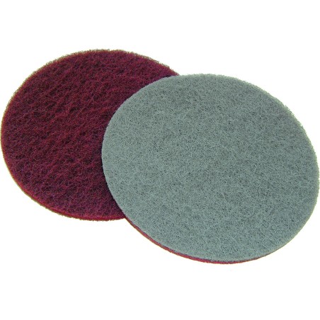 MP disque abrasif nylon "Scotch Brite" très fin rouge 150mm par 10