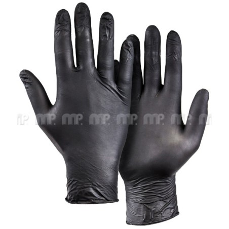 MP Gant Nitrile Non Poudre Taille L Noir Boite De 100