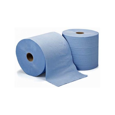 MP Papier nettoyage bobine essuyage 2 plis bleu 22 x 36cm 500 formats
