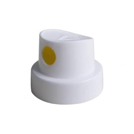 Bouchon pulvérisateur aérosol blanc jaune jet rond haut débit par 10
