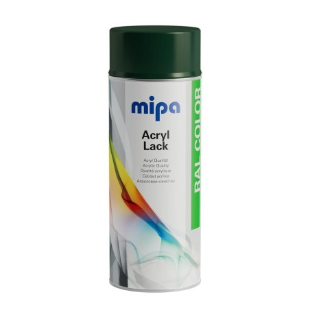 Aérosol peinture acrylique RAL 6005 vert mousse Lack 400ml