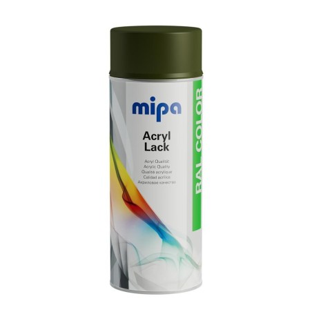 Aérosol peinture acrylique RAL 6014 vert olive mat Lack 400ml