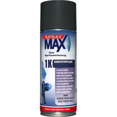 spraymax aerosol peinture plastique gris fonce 400 ml