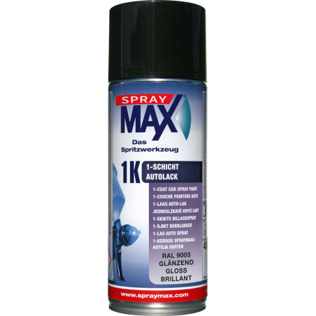 spraymax aerosol peinture ral 9005 noir brillant 400 ml