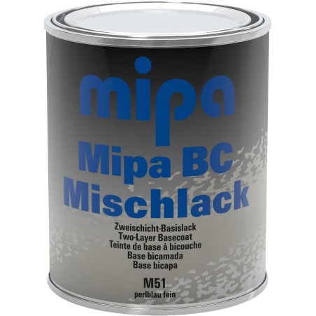 Peinture Solvant M51 Bc-Effekt-Mischlack Bleu Nacre Fin 1L