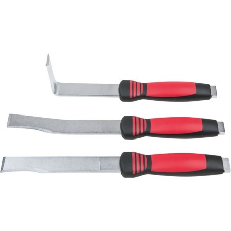 jeu de 3 burins de carrossier extra plats