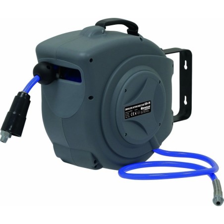 enrouleur automatique orientable de tuyau d'air polyurethane 12 bars 8x12mm 15+1m 1 par 4"