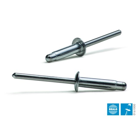 rivet trebol alu par alu tete plate 48x20,5 bte250