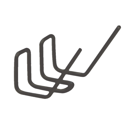 agrafe interieur w -3646 sachet 50pces