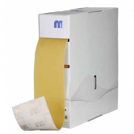 MP Abrasif sur mousse Plus prédécoupé P180 115mm rouleau de 25M