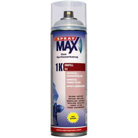 spraymax aerosol appret 1k unifill s2 gris clair 500 ml
