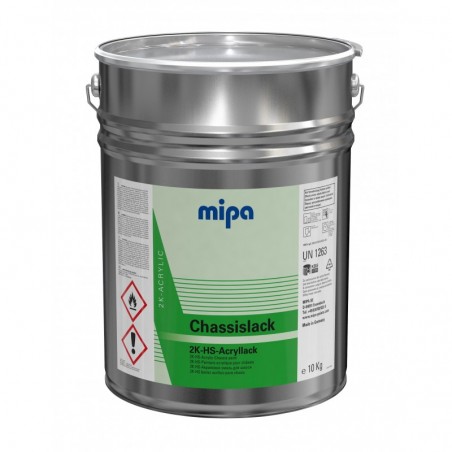 Laque à chassis noir 2K-Acryl-HS-Chassislack RAL 9005 10KG