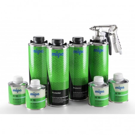 Kit Laque structuré ultra-résistante noir Protector X4