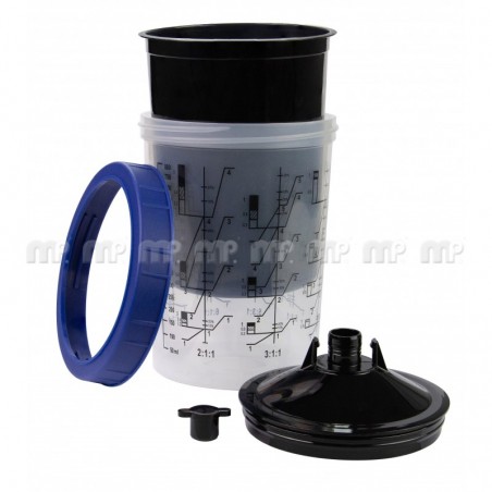 MP Poche souple noir spécial UV peinture 600ml 125µ par 50